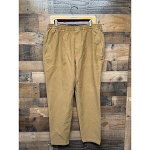 Lululemon ABC Jogger Pant Tan Elastic Waist Zipper Pockets Mens XL